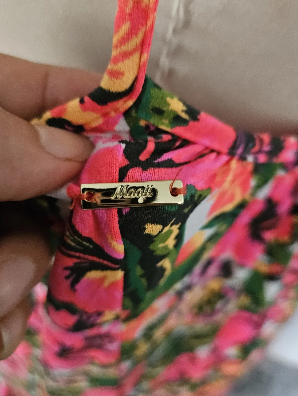 Maaji Hula Maxi Dress in tropical floral print - Picture 6 of 11